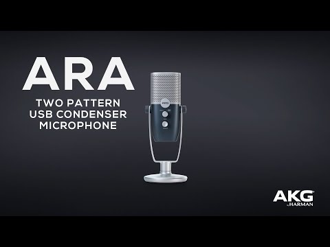 Aperçu du produit : AKG Ara Professional Microphone à condensateur USB à deux directivités