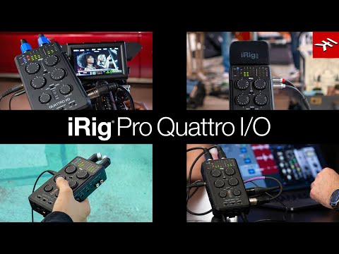 iRig Pro Quattro I/O Interface d'enregistrement sur le terrain et mixeur professionnel à 4 entrées